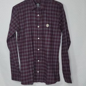 Le-Breve brushed cotton button down l/s shirt